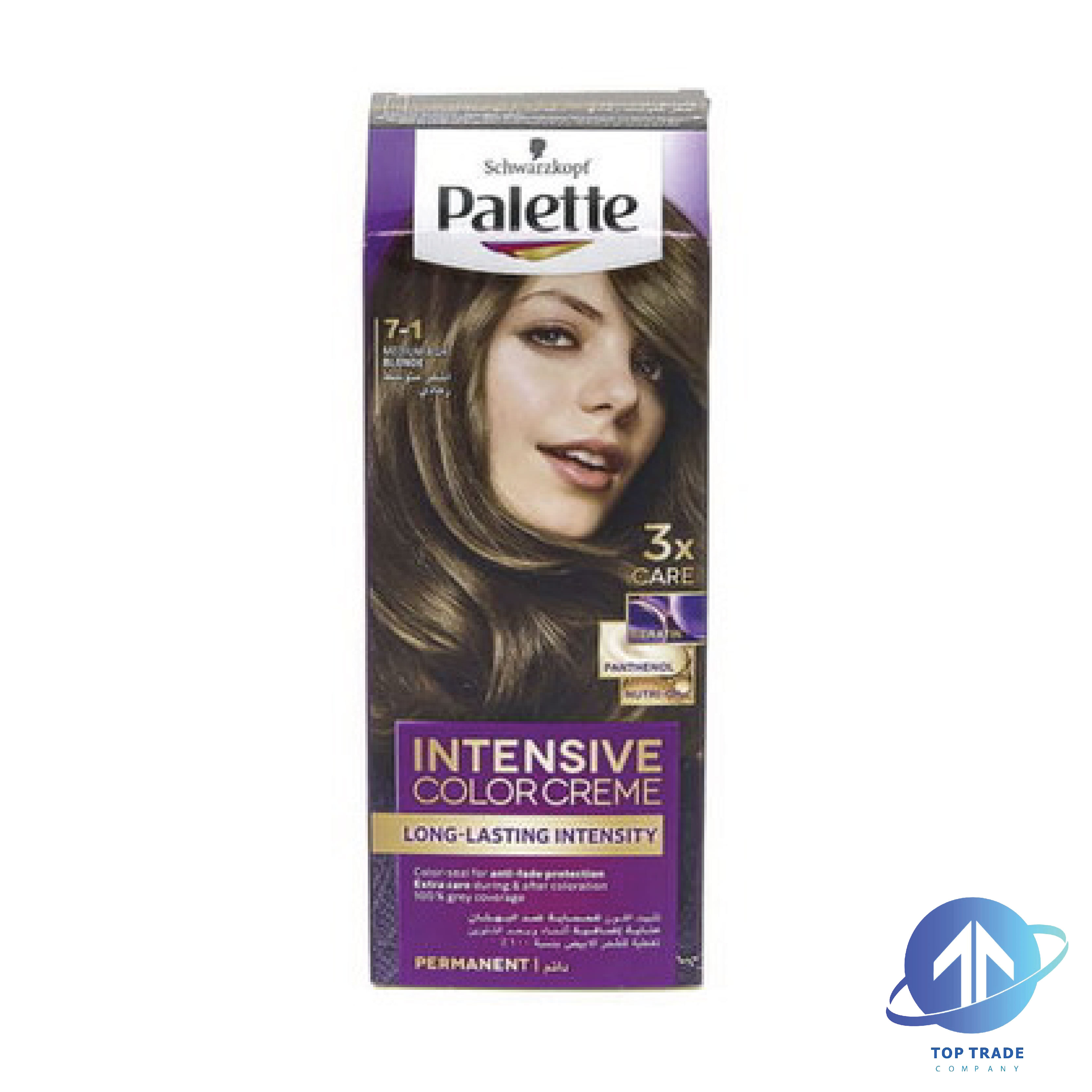 Palette Intensive Color Cream hair color 7-1 ash blond